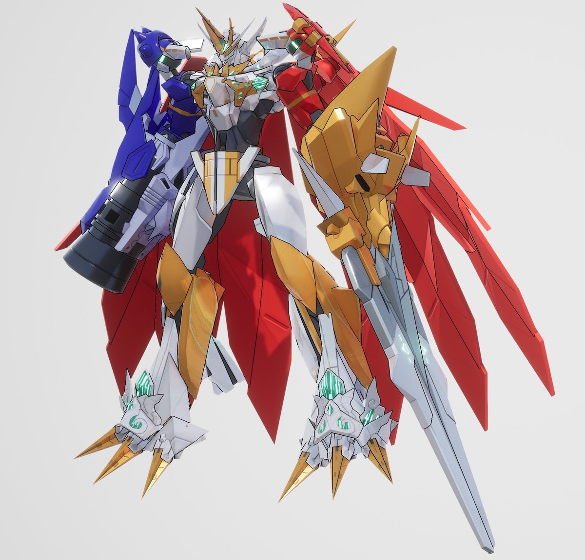 yomiplusR's tweet image. 最終にして究極の聖騎士 『G-Ω』

前から作ってみたかったオメガモンX抗体モチーフというかまんまオメガモン、頭はアレンジだけど
個人的に脚がお気に入り、ターンXが上手くハマってくれた気がする
#ガンブレ4
#ガンダムブレイカー4