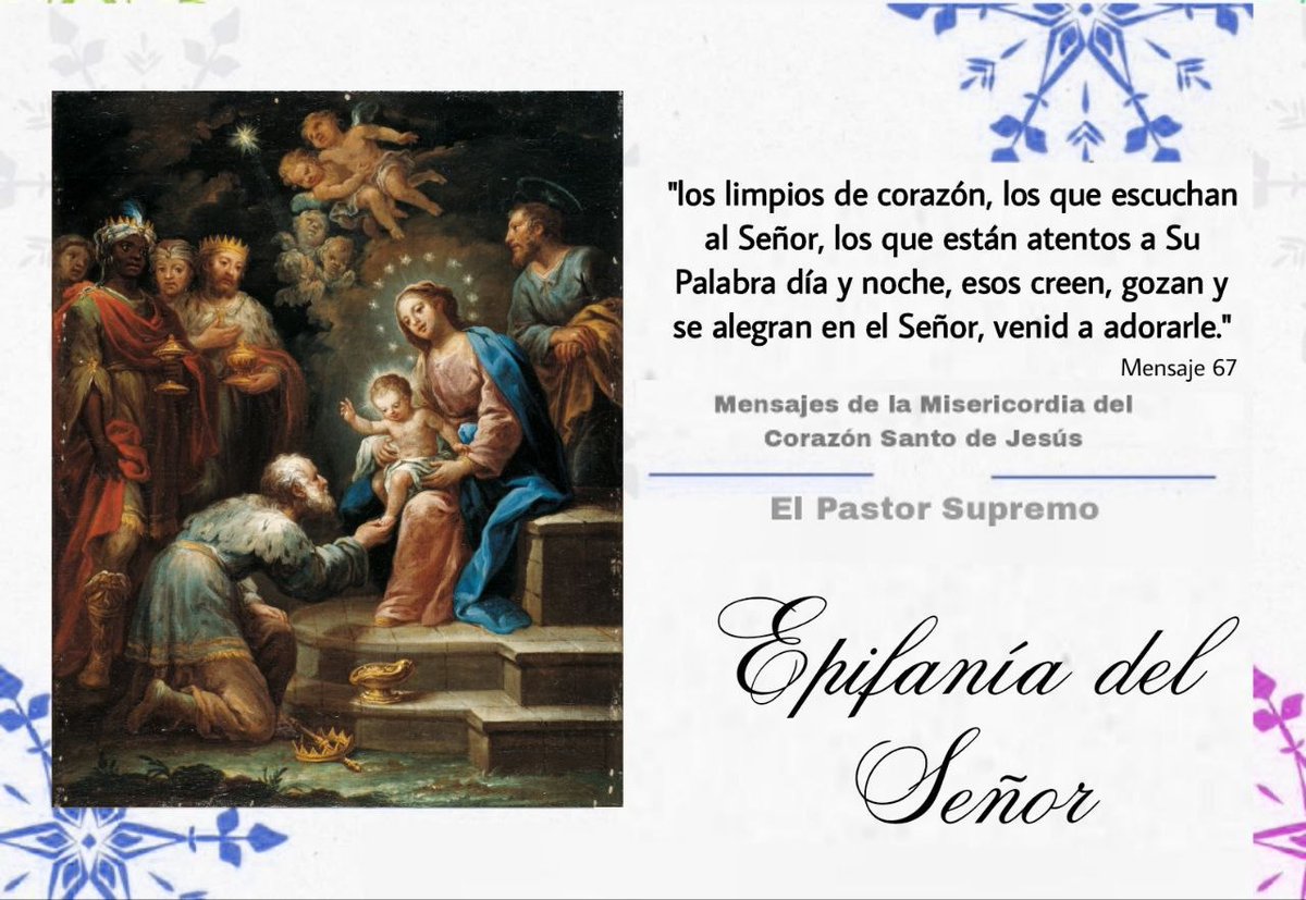 I_F80's tweet image. Feliz dia de la Epifanía del Señor.
"Venid a adorarle"