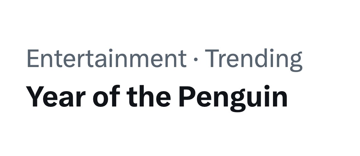 Gemini's tweet image. Let the Pengus cook.