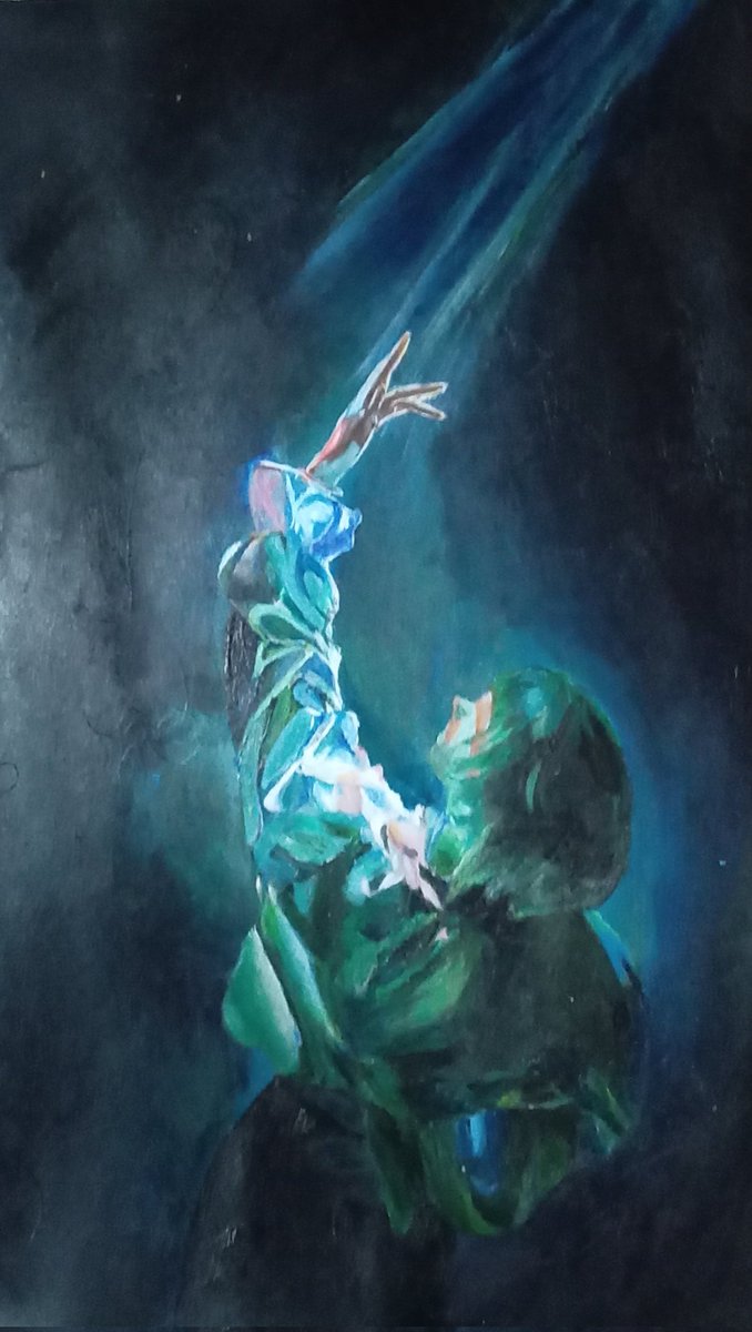 Haikyuu_Sensei's tweet photo. It may not look the same, but I did my very best. 

Reference Vs Art

#artwork #art #Reference #acrylic #painting https://t.co/dBEygixsew