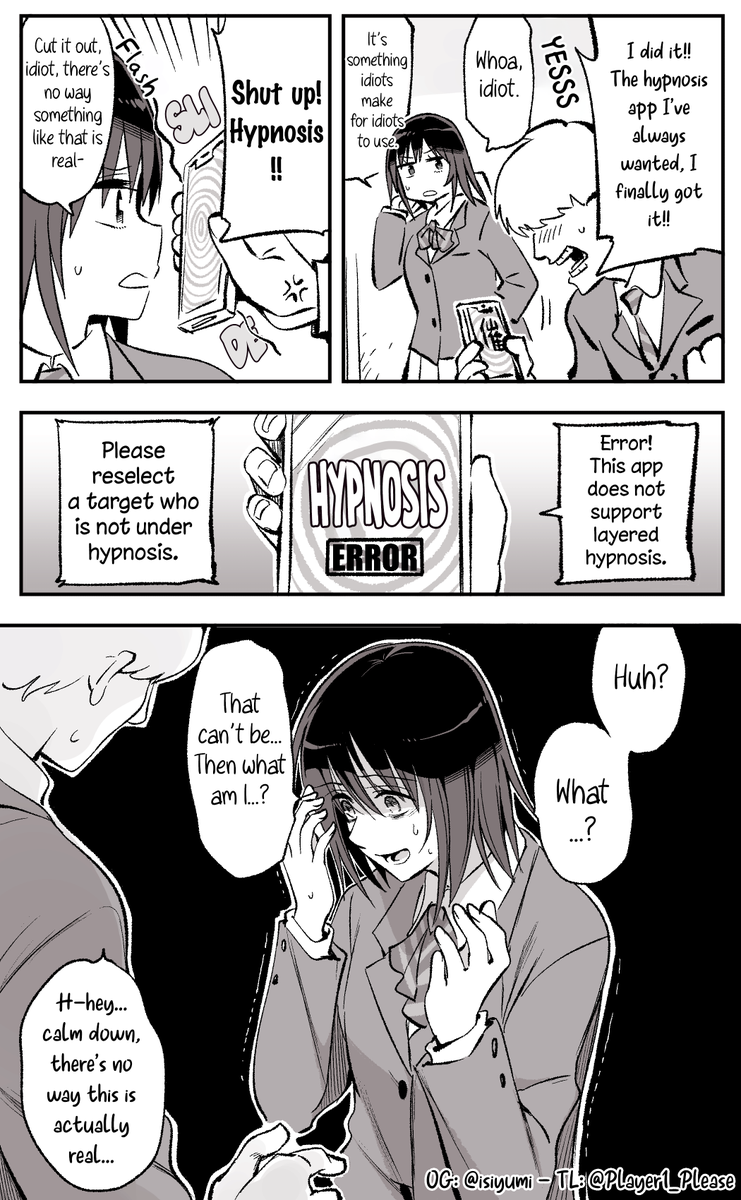 Player1_Please's tweet image. The rumored hypnosis app.
Eng ver📱