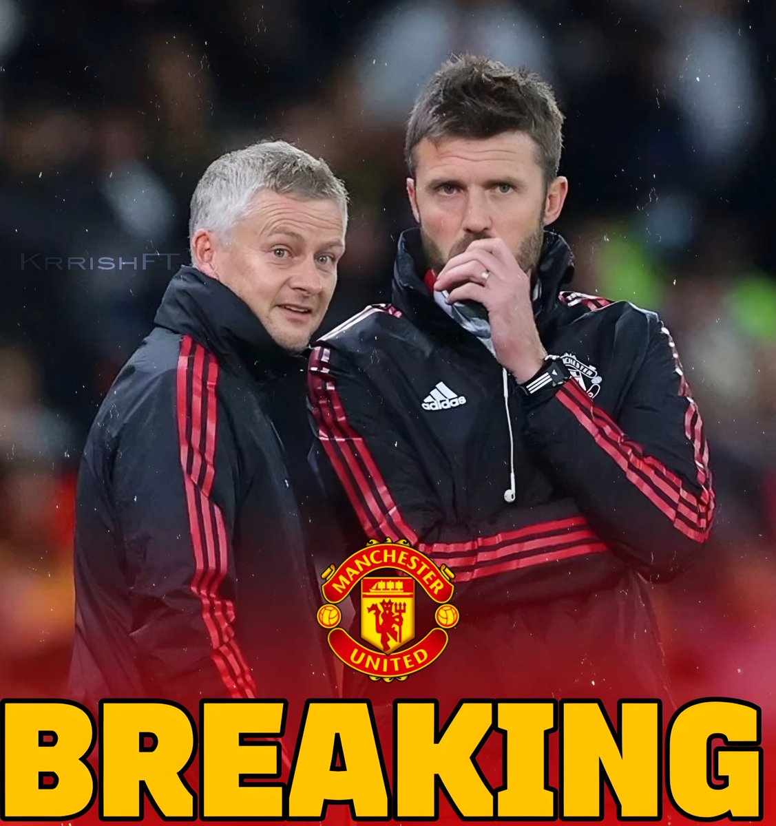 🚨 | BREAKING : OLE X CARRICK 🇳🇴🏴󠁧󠁢󠁥󠁮󠁧󠁿

Manchester United have held talks with Ole Gunnar Solskjær and Michael Carrick in the last hours for interim role! 🔴✅️🚨#MUFC

Both candidates have given their availability to join Manchester United as the interim head coach with immediate