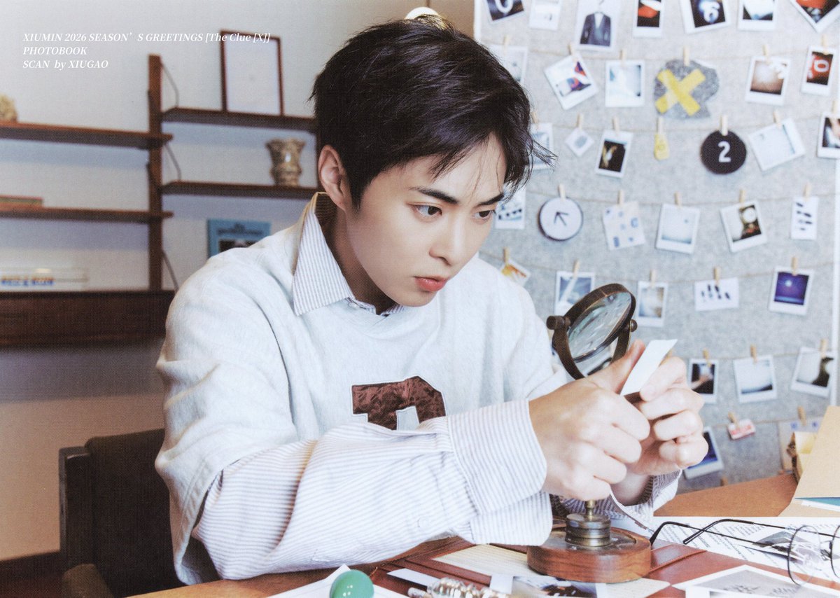 _XIUGAO's tweet image. // XIUMIN 2026 SEASON’S GREETINGS [The Clue [X]]  秀珉台历 配置  PB内页 PHOTOBOOK 
扫图 SCAN 

▶ PART 3

@XIUMIN_INB100
#시우민 #XIUMIN #シウミン #秀珉 #金珉锡