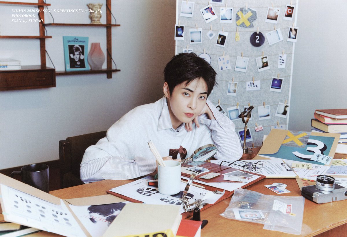 _XIUGAO's tweet image. // XIUMIN 2026 SEASON’S GREETINGS [The Clue [X]]  秀珉台历 配置  PB内页 PHOTOBOOK 
扫图 SCAN 

▶ PART 3

@XIUMIN_INB100
#시우민 #XIUMIN #シウミン #秀珉 #金珉锡