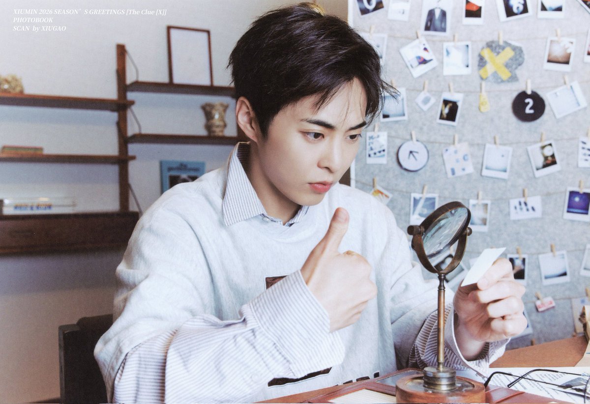 _XIUGAO's tweet image. // XIUMIN 2026 SEASON’S GREETINGS [The Clue [X]]  秀珉台历 配置  PB内页 PHOTOBOOK 
扫图 SCAN 

▶ PART 3

@XIUMIN_INB100
#시우민 #XIUMIN #シウミン #秀珉 #金珉锡