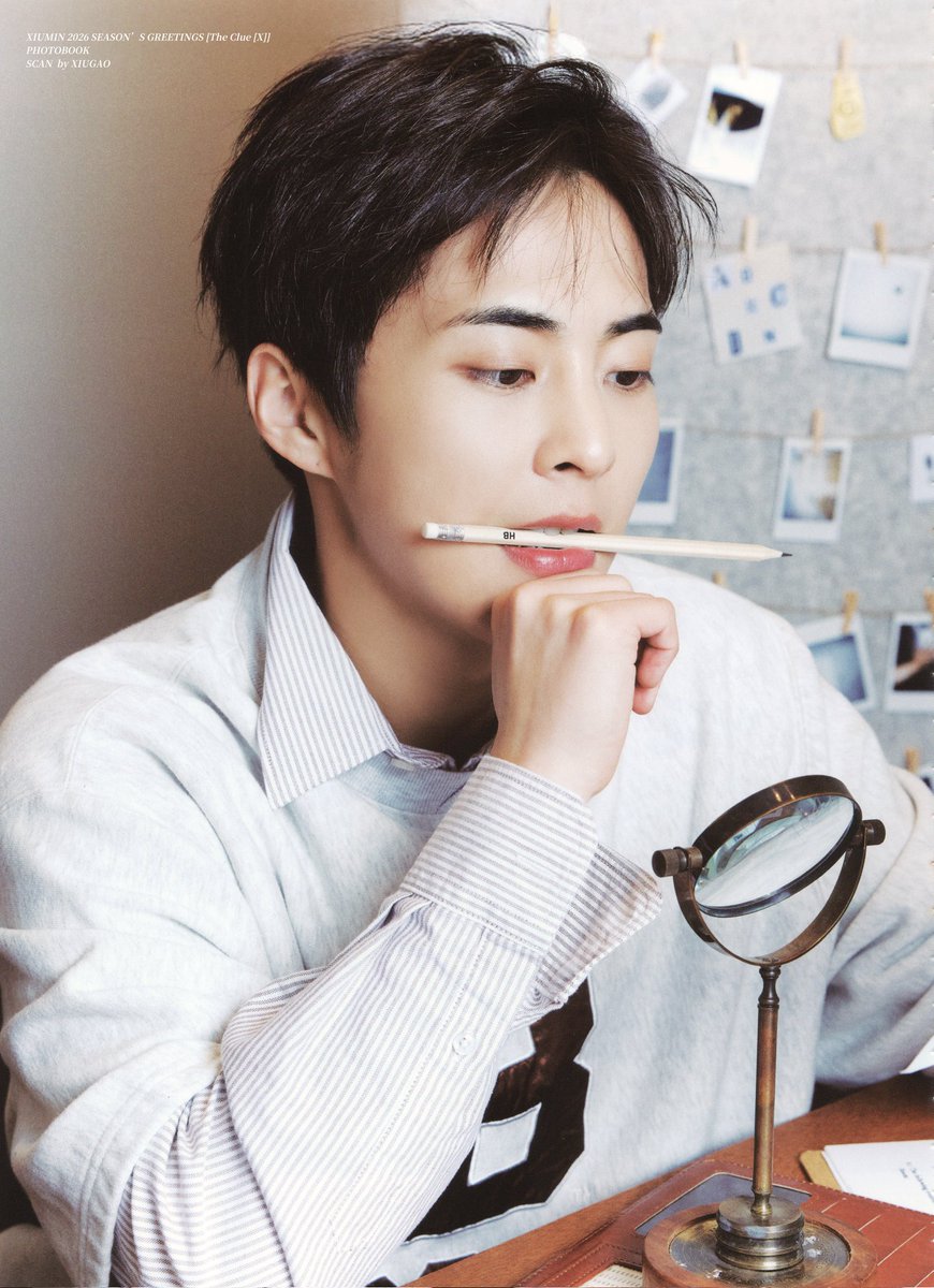 _XIUGAO's tweet image. // XIUMIN 2026 SEASON’S GREETINGS [The Clue [X]]  秀珉台历 配置  PB内页 PHOTOBOOK 
扫图 SCAN 

▶ PART 3

@XIUMIN_INB100
#시우민 #XIUMIN #シウミン #秀珉 #金珉锡