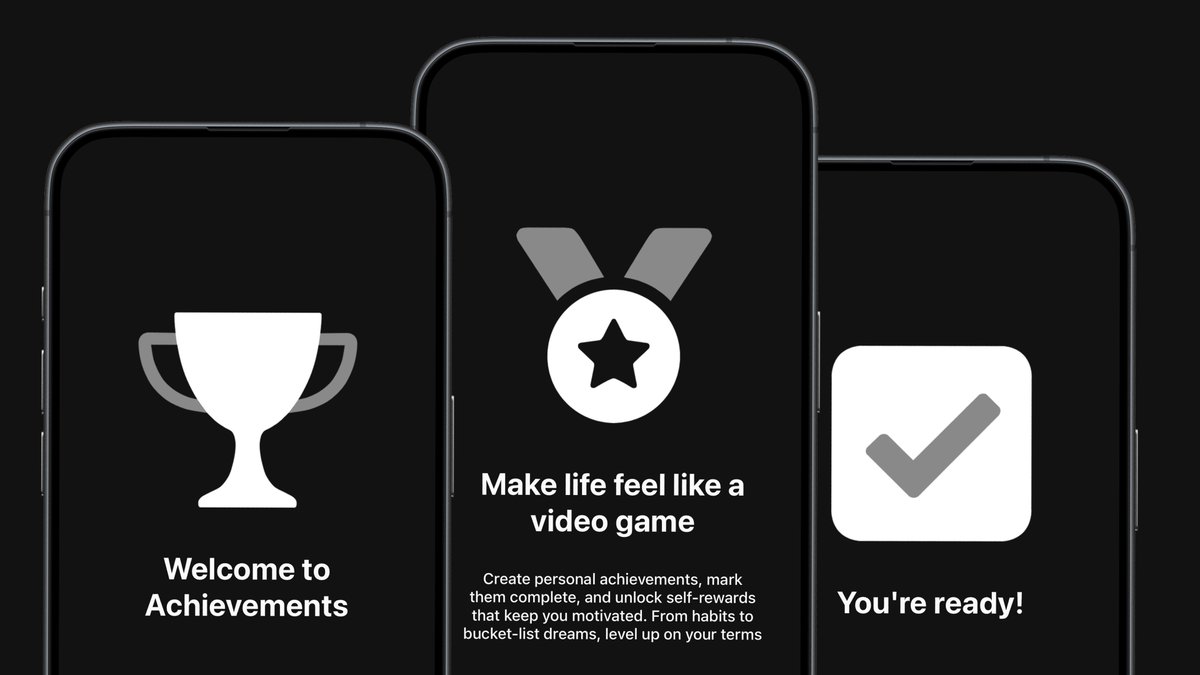 thevitdev's tweet photo. Finished the onboarding screens for Achievements. Small step, but it makes the app feel real
#IndieDev #ReactNative https://t.co/Afv5eGJRnA