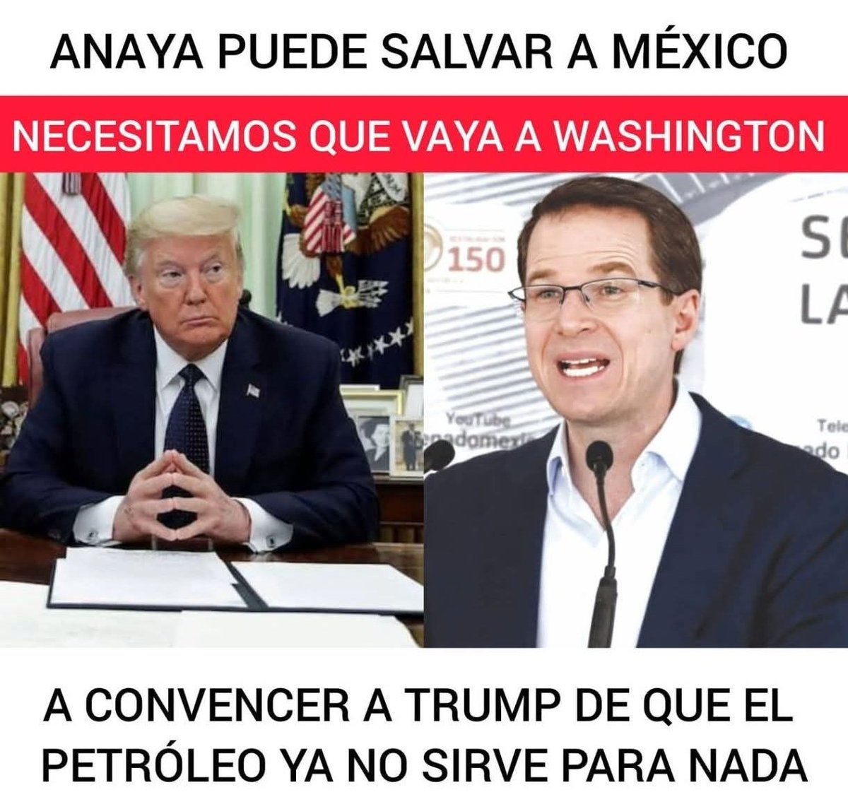 Tenemos a un grande en las filas de la oposición y no lo sabíamos... 🤣

Ricky riquín canallín <a href="/RicardoAnayaC/">RicardoAnayaC</a>  podría salvar al  mundo de Trump