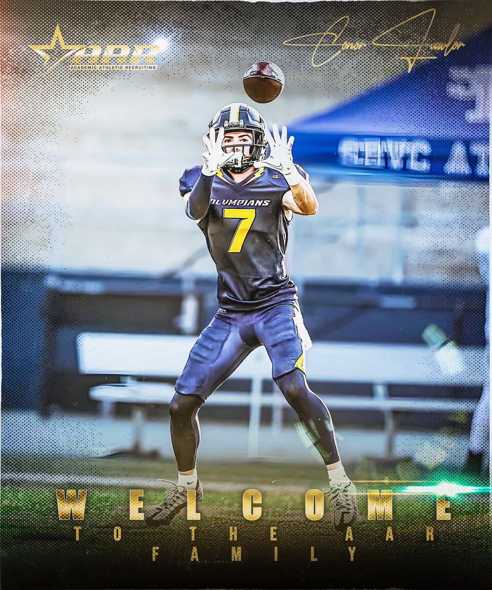 AarManagement's tweet image. Everyone let’s welcome San Diego Mesa WR Conor Lawlor to the AAR family! 

• Height 6’2
• Weight 190
• 3⭐️ WR out of HS signed with USD. Had 78 catches 1,558 yards &amp;amp; 23 receiving TDS 
• Juco stats 42 catches 611 yards 8 TDS
• Extremely smart, great hands, gets open, can run