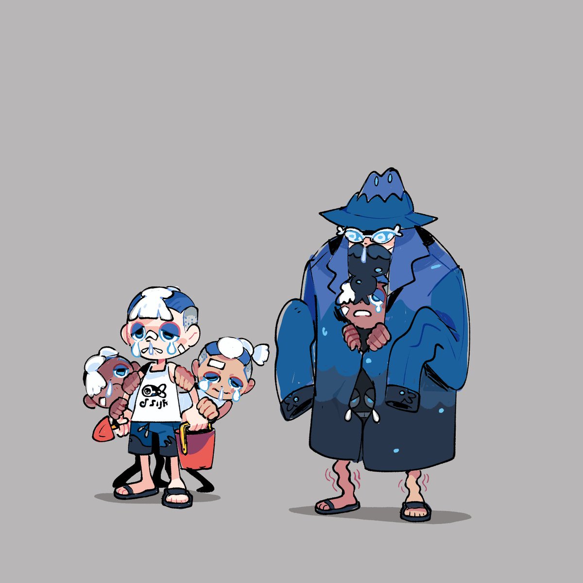 Gettin back in an oc groove
And decided to redesign my houndoom girl and give her a band!!!!

+ Also did a wishiwashi kid sksk school forms is them in a trenchcoat