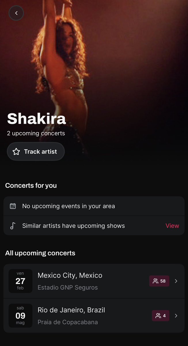 Sull’app Songkick è comparso un nuovo concerto di Shakira sulla spiaggia di Copacabana a Rio de Janeiro, sarà vero?

#Shakira #rio