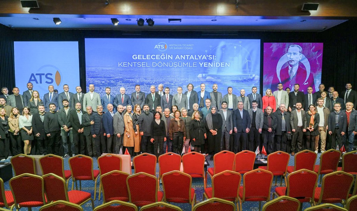 antmutder's tweet photo. “Geleceğin Antalya’sı: Kentsel Dönüşümle Yeniden” başlığıyla ATSO tarafından düzenlenen toplantıya katılım sağladık.
Kentsel dönüşümün vizyonu, uygulamaları ve hukuki boyutları değerlendirildi.
Nazik davetleri ve katkıları için ATSO’ya teşekkür ederiz. https://t.co/AnnkVgi3DU