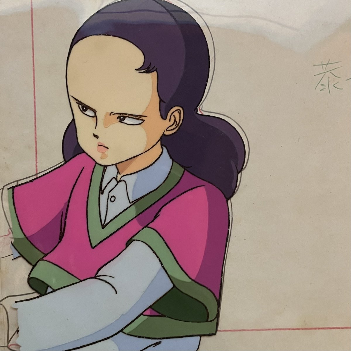 tatsumi_ochiai's tweet image. 実家で見つけたこのセル画、なんの作品の誰だよ！
I found this animation cel at my parents’ house. Which work is it from, and who is the character?

#animationcel #animecel