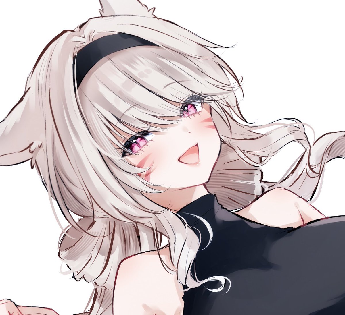 お顔可愛く描けた🐱