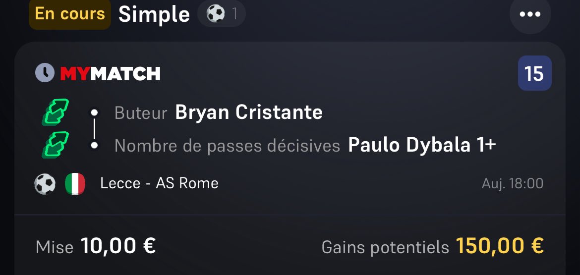 QrsBetting's tweet photo. Messieurs, ça faisait longtemps 🏴‍☠️

Je tente quelques picks sur le match de la Roma, je pose mes idées ici, pas à l’abris que je disparaisse à nouveau mais toujours un plaisir de repasser de temps en temps ! 🫡

🔻Dybala décisif + Roma ou N @ 2,00
(Si ça glisse on partira en montante avec ça)
🔻Dybala buteur @ 3,00
🔻Cristante buteur x Dybala ast @ 15,00