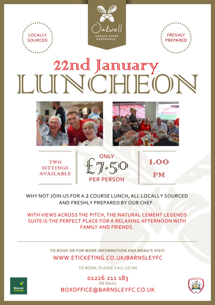 Oakwell Events | Corporate Hospitality Barnsley tweet media