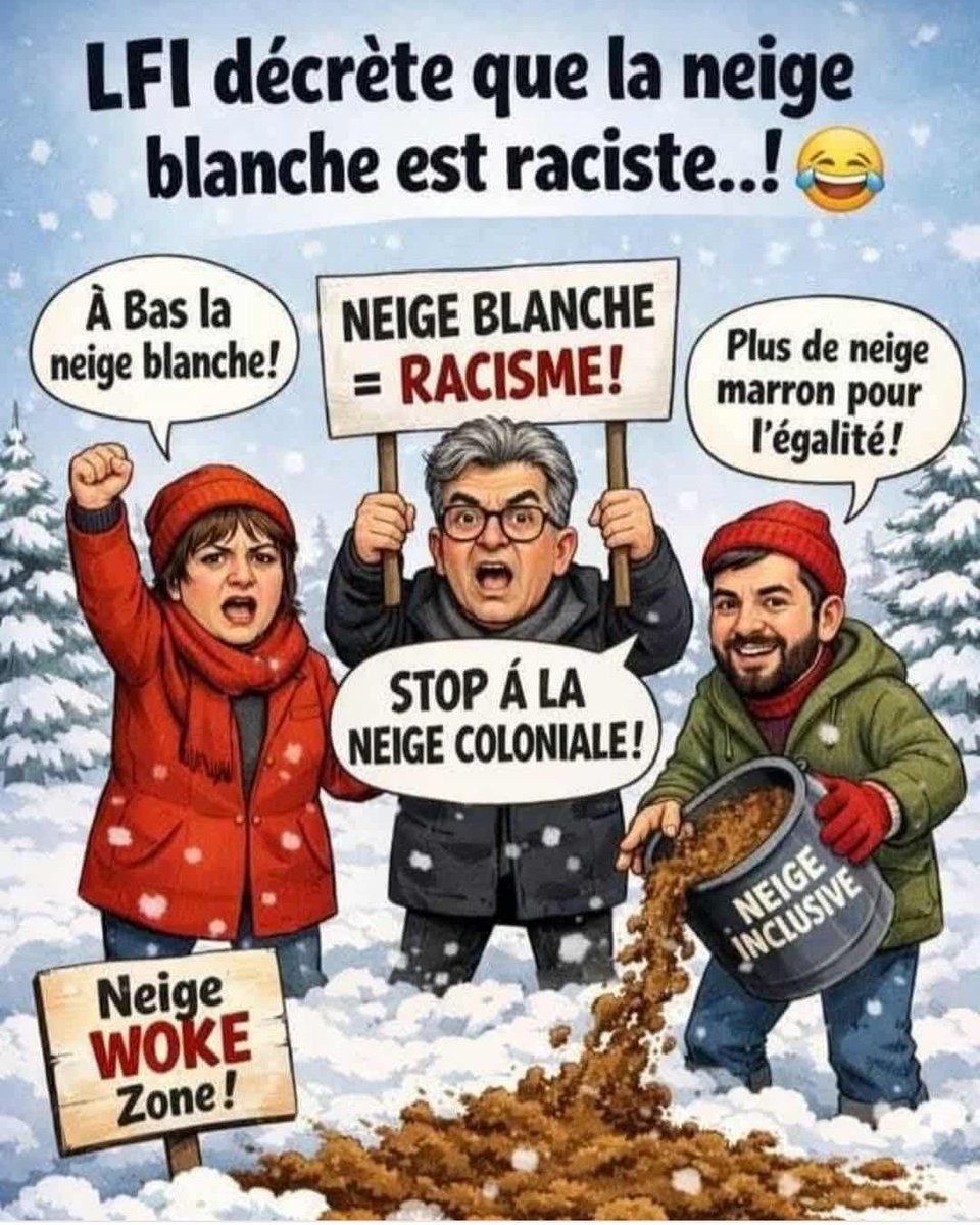 Avec l'arrivée de la neige, LFI a trouvé un nouveau combat. 🤣😂