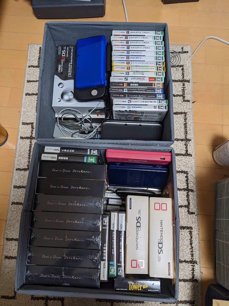 実家に帰りがてらDSと3DS一式を持ってきた。
布教用に買ったケツイDSが大量にありびっくり。
結局一人にしか布教できなかった。