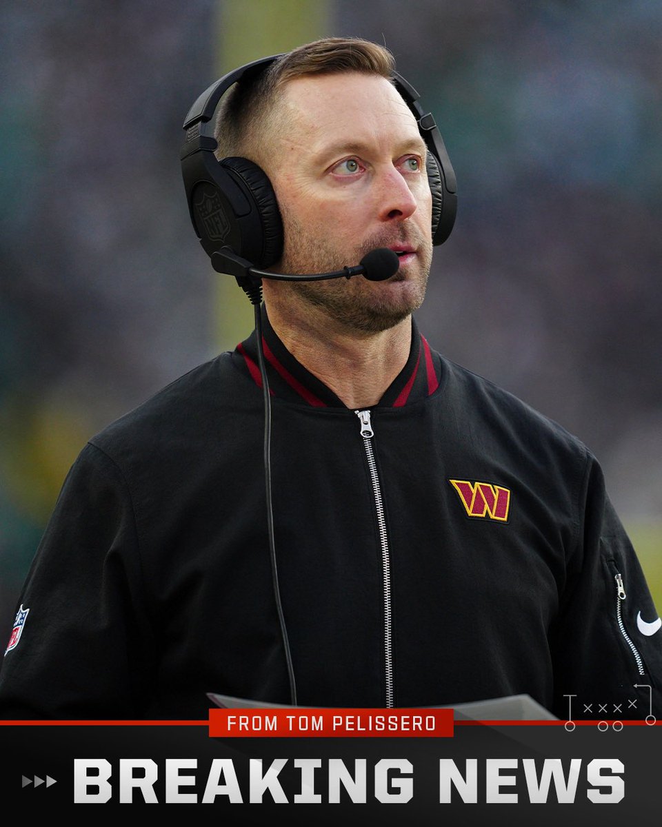 TomPelissero's tweet image. The Commanders and offensive coordinator Kliff Kingsbury have agreed mutually to part ways, per sources.

Kingsbury, who had one of the NFL’s top offenses in Jayden Daniels’ rookie year, has head coaching interest and otherwise will have multiple OC options.
