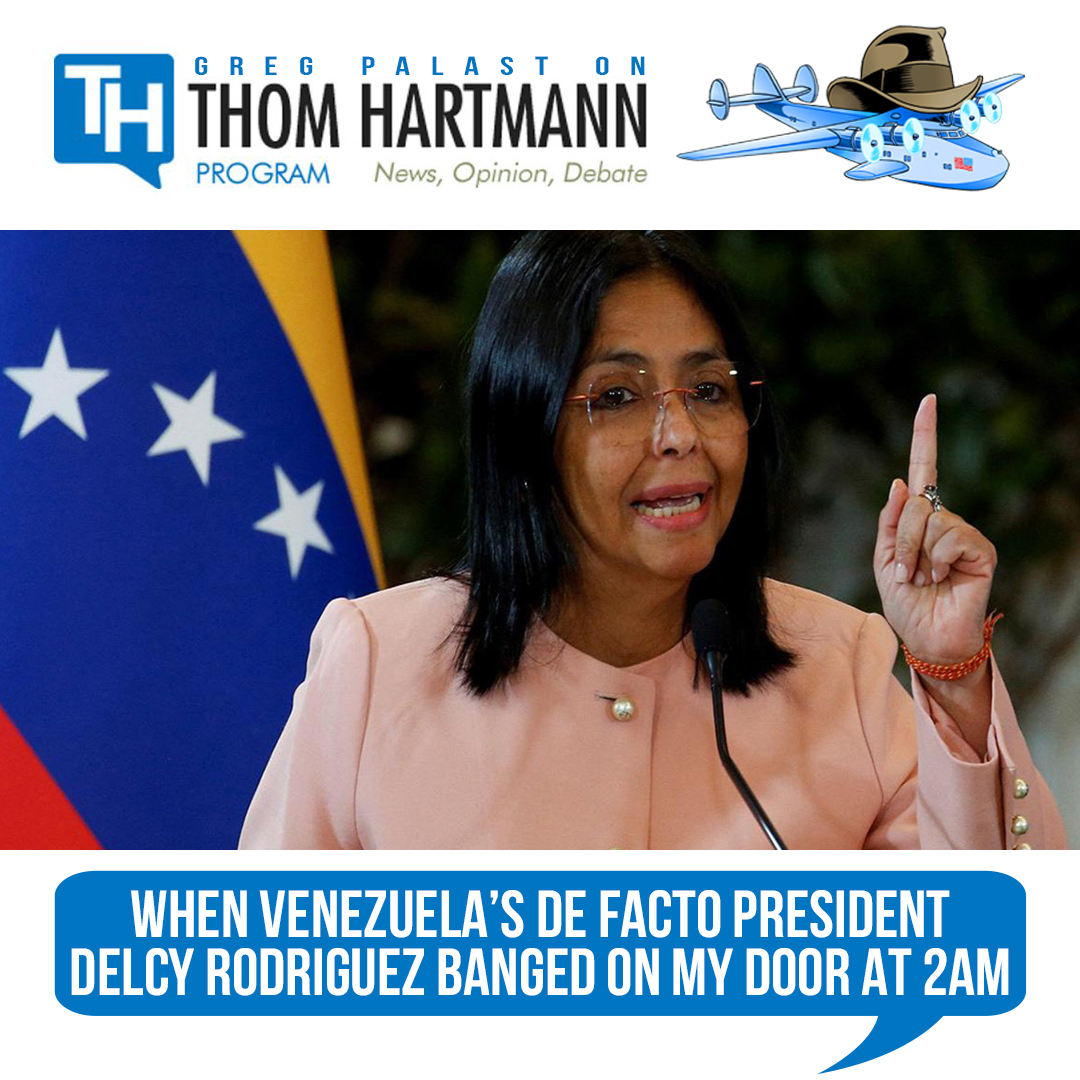 Greg_Palast's tweet photo. Delcy Rodriguez understands what Nicholas Maduro does not. You can’t eat or drink your own oil.
🔊https://t.co/cGbeepxOHq
#NicholasMaduro #DelcyRodriguez #Venezuela #HugoChavez #PaulSinger https://t.co/EwYhCYqO6C