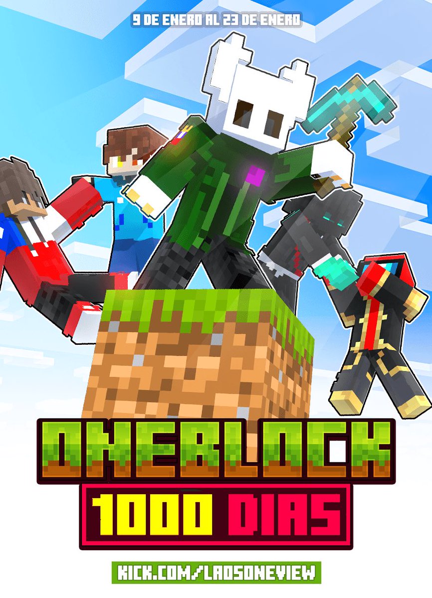 🌟EVENTO DE COMUNIDAD🌟
🟩ONEBLOCK 1000 DIAS🟩

En 5 equipos con cada uno 7 jugadores se va a realizar un Oneblock de 2 semanas donde el equipo que tenga la mejor base gana el evento.

🔥+100$ en premio entre los ganadores

🧐Del 9 al 23 de enero

👁️Para participar sigue el hilo