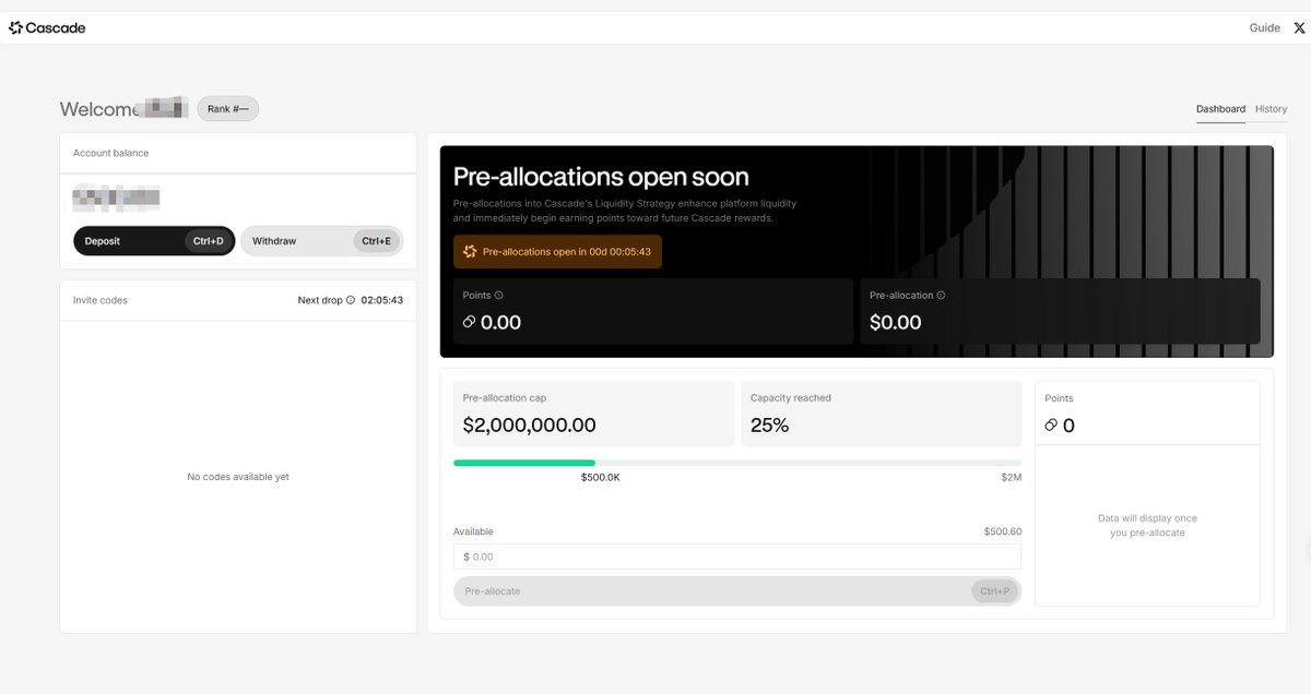 最近很多人在问 <a href="/cascade_xyz/">Cascade</a> 的 CLS 预存积分活动，我把关键信息捋一下，给想冲 但又有点犹豫的人参考一下

Cascade 是一个由顶级机构<a href="/polychain/">Polychain</a> &amp; <a href="/variantfund/">Variant</a> 领投（已融资 1500 万美元）的 24/7 全天候永续合约交易市场
🔗 cascade.xyz

重点提前说一下
这是要真金白银进场的，而且：