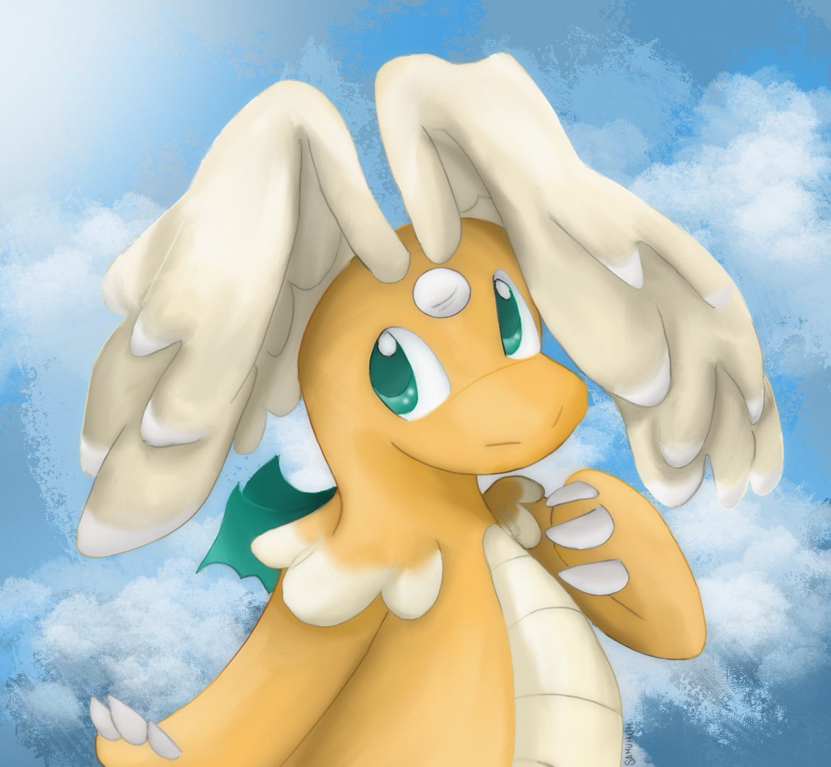 Samumuh_'s tweet image. Mega dragonite 🐉
#pokemon #art