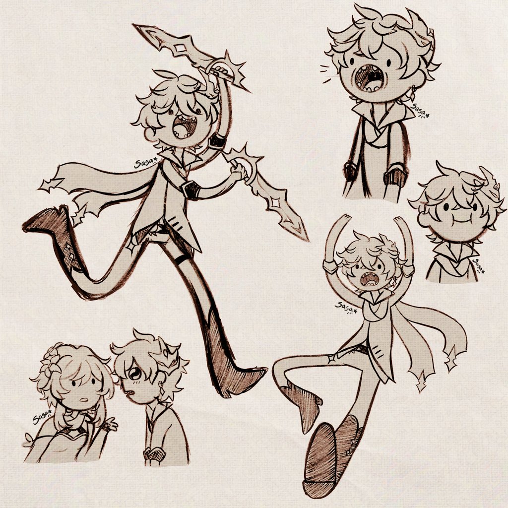 Sasazis_'s tweet image. i think he would love the adventures of Ooo #Childe #Tartaglia #GenshinImpact