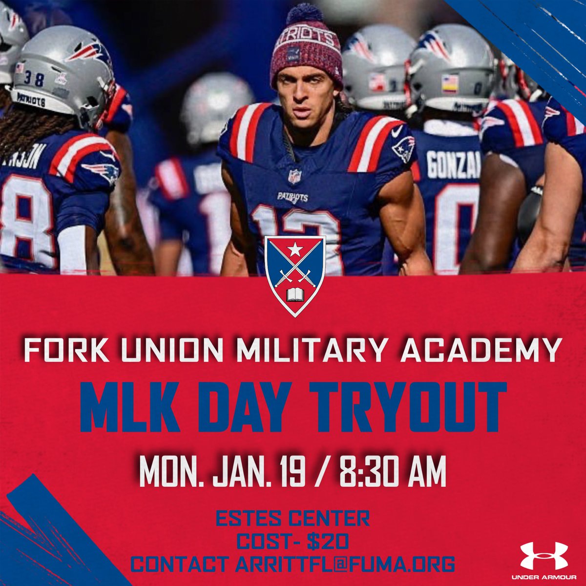 2026 football prospects — need a gap year, prep year, or post-grad year to reset, reload, and get recruited? 🏈🔥
Experience the MLK Day Workout &amp; Campus Visit at Fork Union Military Academy.

📅 Jan. 19, 2026 | ⏰ 8:30 AM
📍 Estes Center | Fork Union, VA | 💵 $20

Develop.