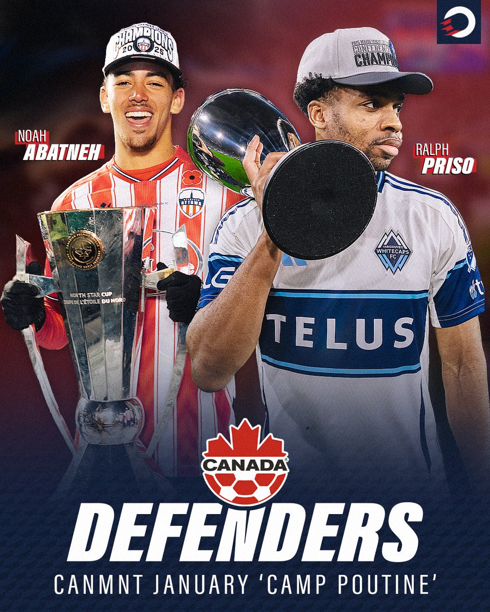 onesoccer's tweet image. There are #CPLsoccer stars, past and present, in every position for the CanMNT 🇨🇦 January roster ✨

Congratulations to James Pantemis, Noah Abatneh, Joel Waterman, Matteo de Brienne, Shola Jimoh and Tiago Coimbra 😎