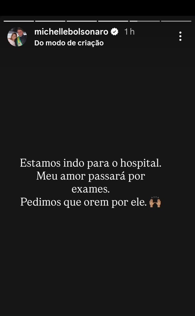 profpaulamarisa's tweet photo. Últimas atualizações sobre Bolsonaro postadas no perfil do instragam da Michelle https://t.co/gOvGb86Y6a
