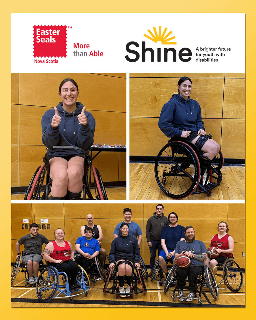 Anneka—a Dalhousie student, competitive wheelchair basketball player, and dedicated Take PART volunteer—received a new sport wheelchair from the Shine Foundation, which partners with ESNS to select recipients and facilitate experiences for youth with physical disabilities!