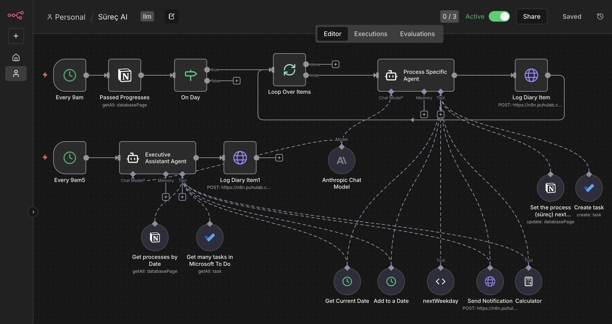 7farukcan's tweet image. Hayatta aynı anda onlarca süreci yönetmem gerektiği için, bunları AI ile otomatize etmeye başladım.
Hayatımda çalışmayan Hedef/Sonuç bazlı sistemleri bıraktım. Çok yaygın olan bu sistemlerin aşırı verimsiz olduğunu düşünüyorum. Yani "Hedef değil değer", "sonuç değil süreç" önemli