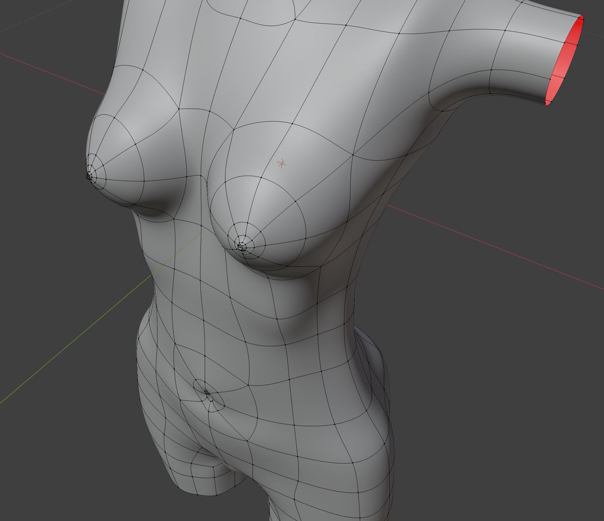 寝る前の一からのモデリング
乳首のモデリング楽しいなと思った 