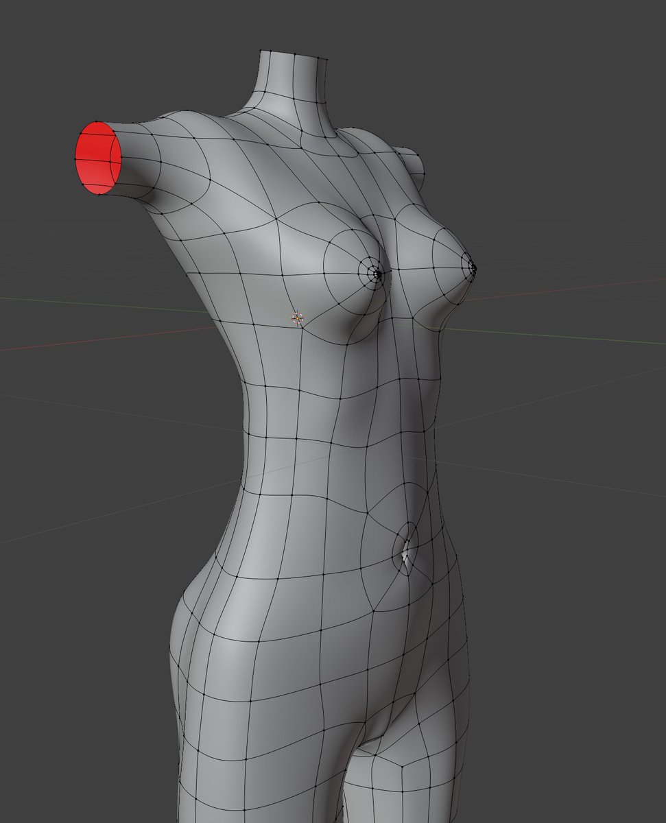 寝る前の一からのモデリング
乳首のモデリング楽しいなと思った 