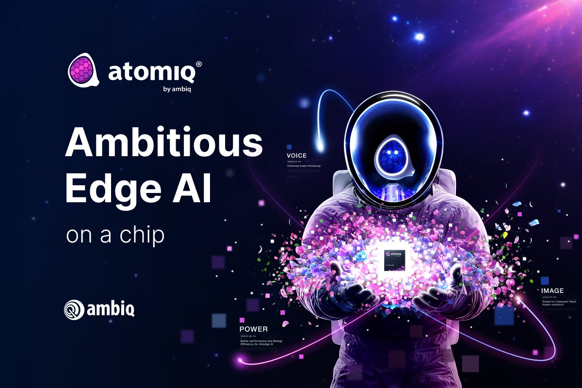 👋 Say hello to a new class of high-performance, battery-powered devices with industry-leading energy efficiency.
Powered by Arm Ethos-U85 - Ambiq's Atomiq SoC is an excellent example of what is possible for AI acceleration at the edge. #CES2026