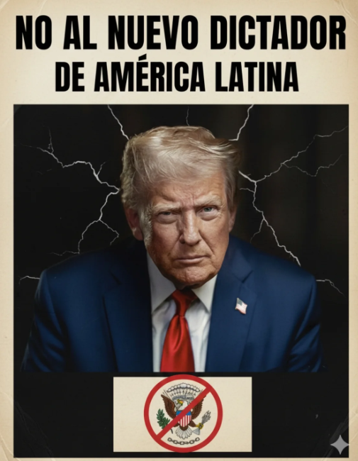 rparadalillo's tweet photo. Donald Trump ha demostrado su intención de apropiarse de los recursos naturales de nuestros pueblos.
América Latina no es colonia de nadie. Todos debemos defender nuestra soberanía y nuestro derecho a la autodeterminación. https://t.co/pgmsKA4a1Z