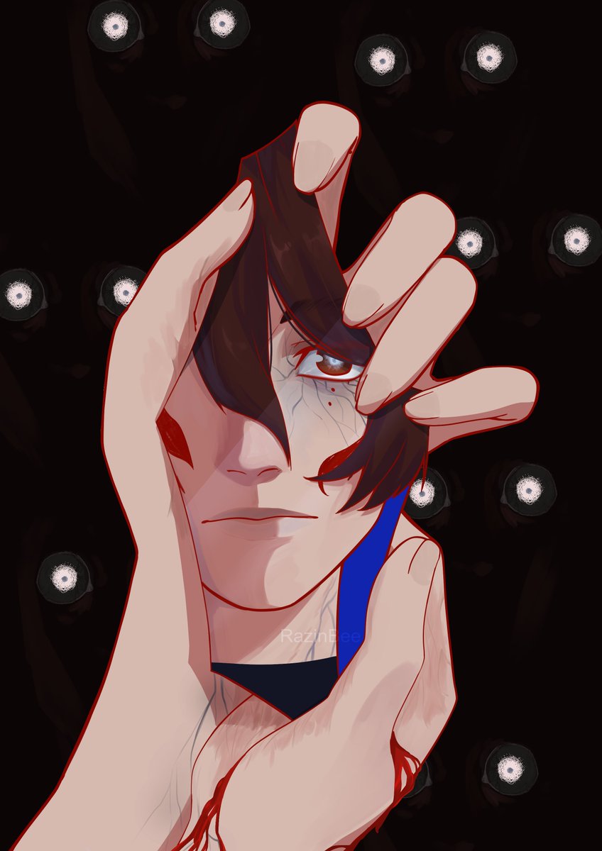 razin_bee's tweet image. Starting the year with a creepy (?) drawing🥰

#DragonAge