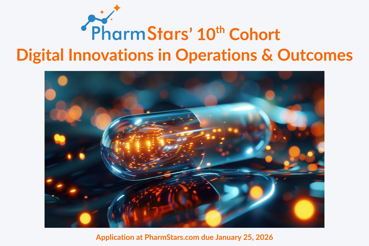 PharmStars's tweet photo. 📢 Apply now to @PharmStars Spring 2026 #Accelerator! 🌟 Theme: #DigitalInnovations in Operations &amp; Outcomes for #pharma 💡 Gain #pharma education &amp; connections, mentoring, &amp; investment! 🗓️ Apply by Jan 25 at https://t.co/MBZMvGCiWY https://t.co/m1iOx2l5wj https://t.co/rRPfprgpvQ