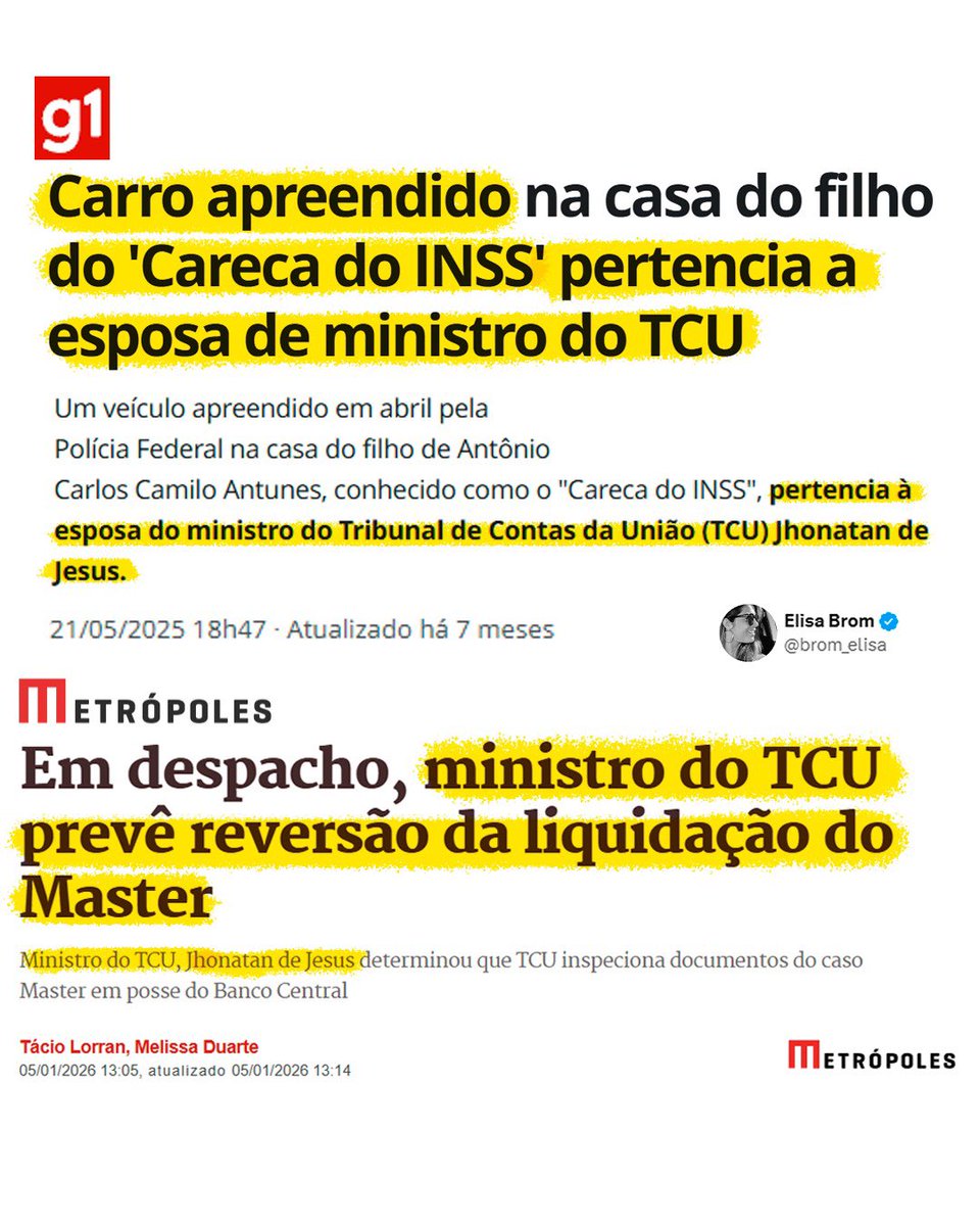 brom_elisa's tweet image. Brasil, o país das coincidências…👍🏻