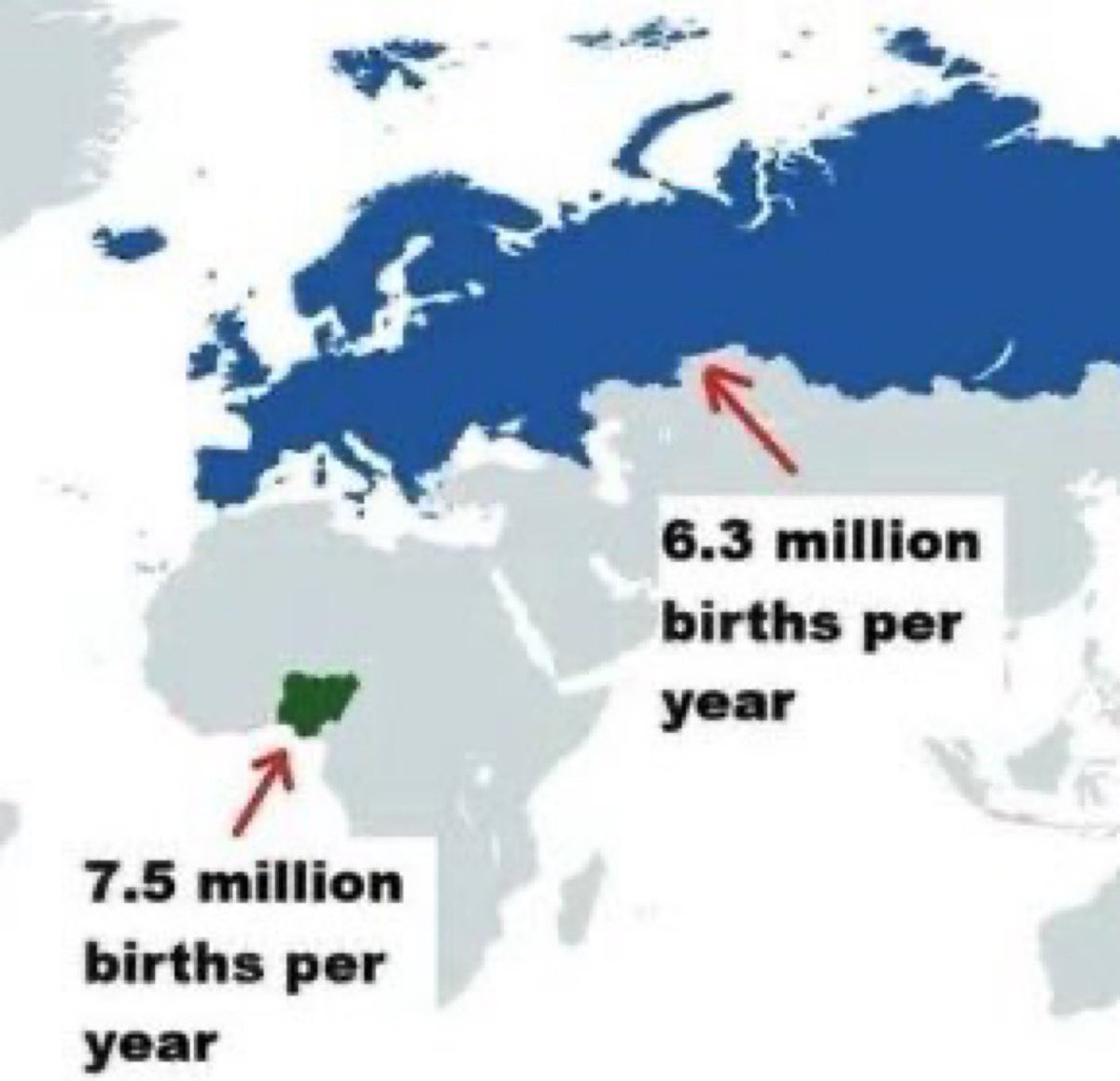 This is simply mind-blowing. Next time you see some left-wing weirdo trying to tell you that having children is bad for the climate, just show him this map.