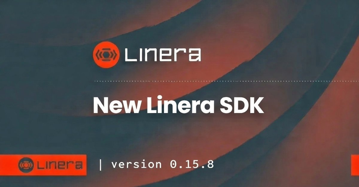 akindo_io's tweet photo. 📢 Reminder to all builders in @linera_io Wave 5!

A new SDK (v0.15.8) dropped a few weeks ago with major features that make building easier and faster. 

If you haven't upgraded yet, here's why and how you should👇 https://t.co/LPCvOWVzPh