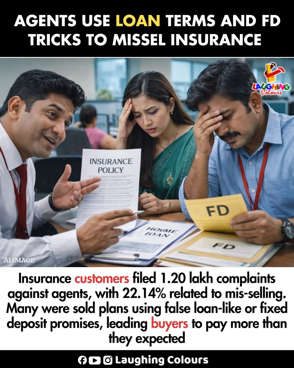LaughingColours's tweet image. Insurance mis-selling exposed ⚠️

#InsuranceFraud #ConsumerAwareness #FinancialScam #MisSelling #PublicAlert