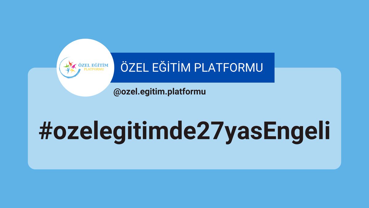 27 yaş sınırı, yalnızca bir yaş düzenlemesi değildir.
Özel gereksinimli bireylerin yaşam boyu eğitim hakkını zedeleyen, binlerce özel eğitim öğretmeninin emeğini ve geleceğini belirsizliğe iten ciddi bir sorundur.
Eğitim hakkı engellenemez.
#ozelegitimde27yasEngeli