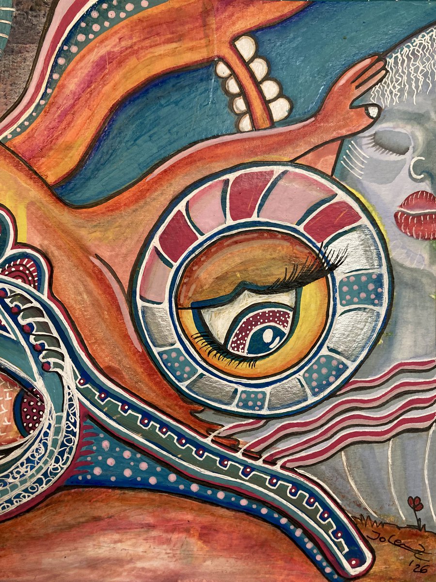 Ich habe heute Marktvorbereitungen prokrastiniert und eine Acrylspielerei fertig bespielt 🙃
#jokritzelt #mixedmediaart #beforeandafter