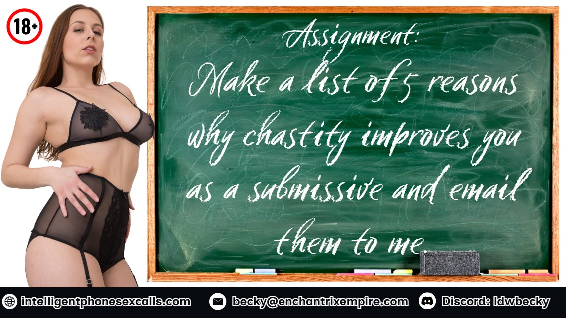 I've been playing with a lot of chastity pets lately and they make such good subbies. Make me a list of 5 reasons why chastity improves you as a submissive and send them to me...