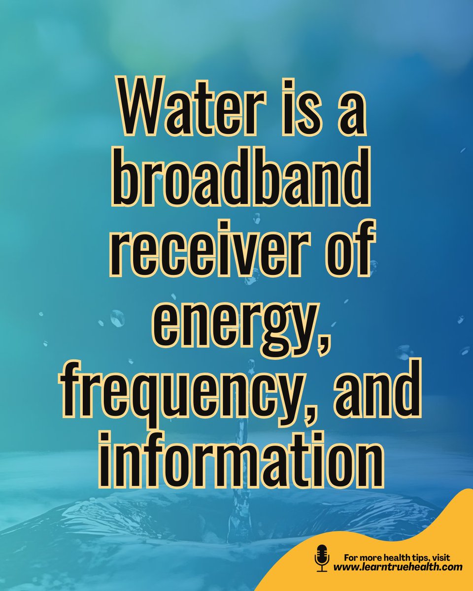 LearnTrueHealth's tweet image. Water doesn’t just move through the body—it communicates with it.

In Episode 559, Mario Brainovic explains why water quality may influence biological resilience and cellular function. 🎧 Listen now: learntruehealth.com/structured-wat…