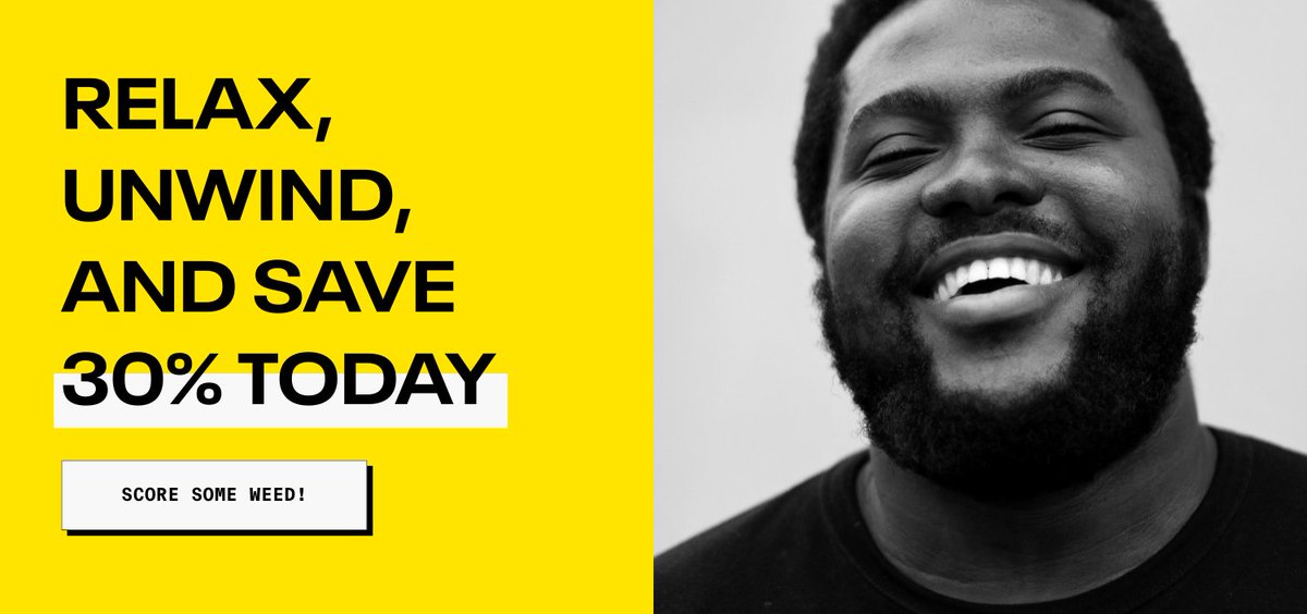 eaze's tweet image. PTO Is Over. The Discounts Are Not 😉

TODAY! Use Code: 30OFF for 30% Off Delivery from Eaze.com 🙌