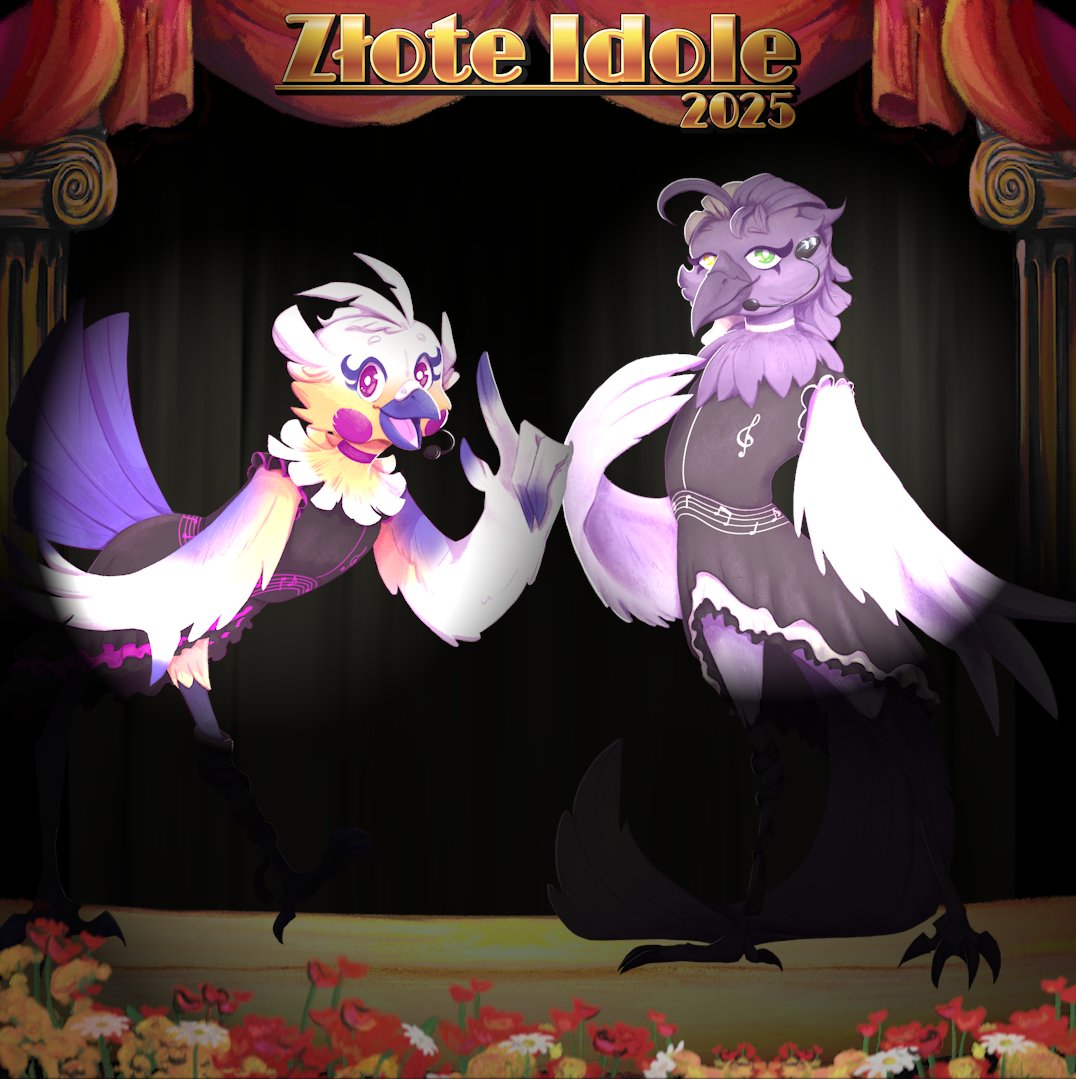 Witamy!

Chcielibyśmy przedstawić Wam maskotki, które będą godnie reprezentować Złote Idole 2025.

Nasze polskie ptaki – sójka Lily oraz wrona Ann. Zaśpiewają dla Was podczas ceremonii otwarcia oraz będą częścią merchu, który otrzymają zwycięzcy Idoli.

Cieszy nas, że tak bardzo