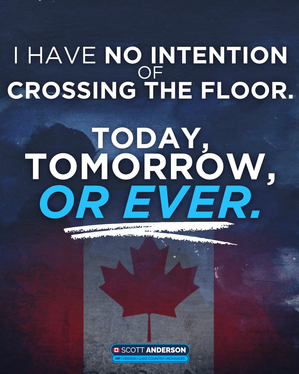 ScottAndersonMP's tweet image. It’s important for my constituents to know that I, like others, have been approached by the Liberals and asked to cross the floor to join them. This is where I stand — full post available on my Facebook page.

Thank you to all who have shared words of support 💙🇨🇦

#cdnpoli